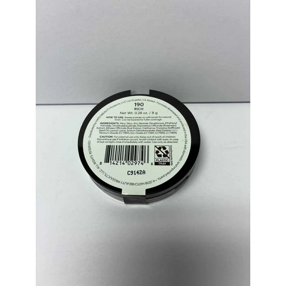 FOUND Mattifying Powder Foundation with Rosemary, 190 Rich 0.28 oz.